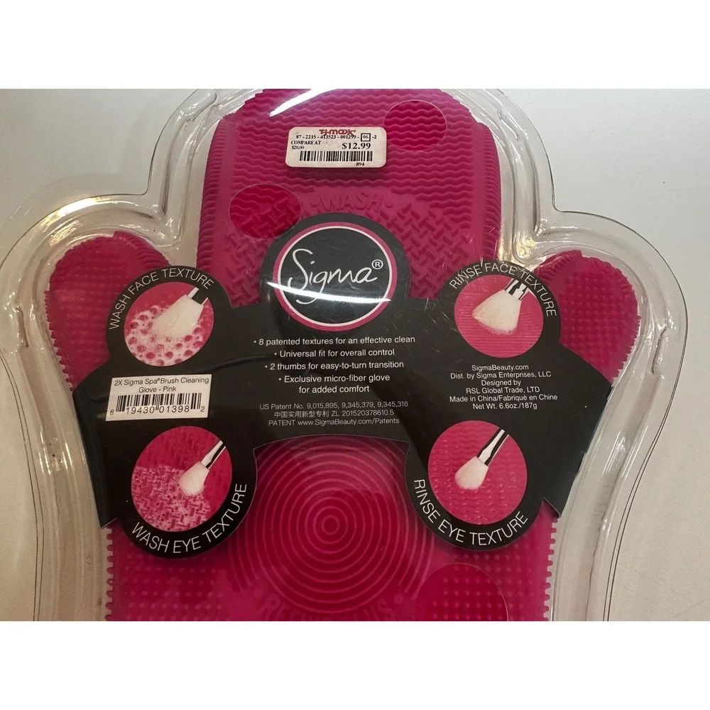 2X Sigma Spa Brush Cleaning Glove  NEW Sealed